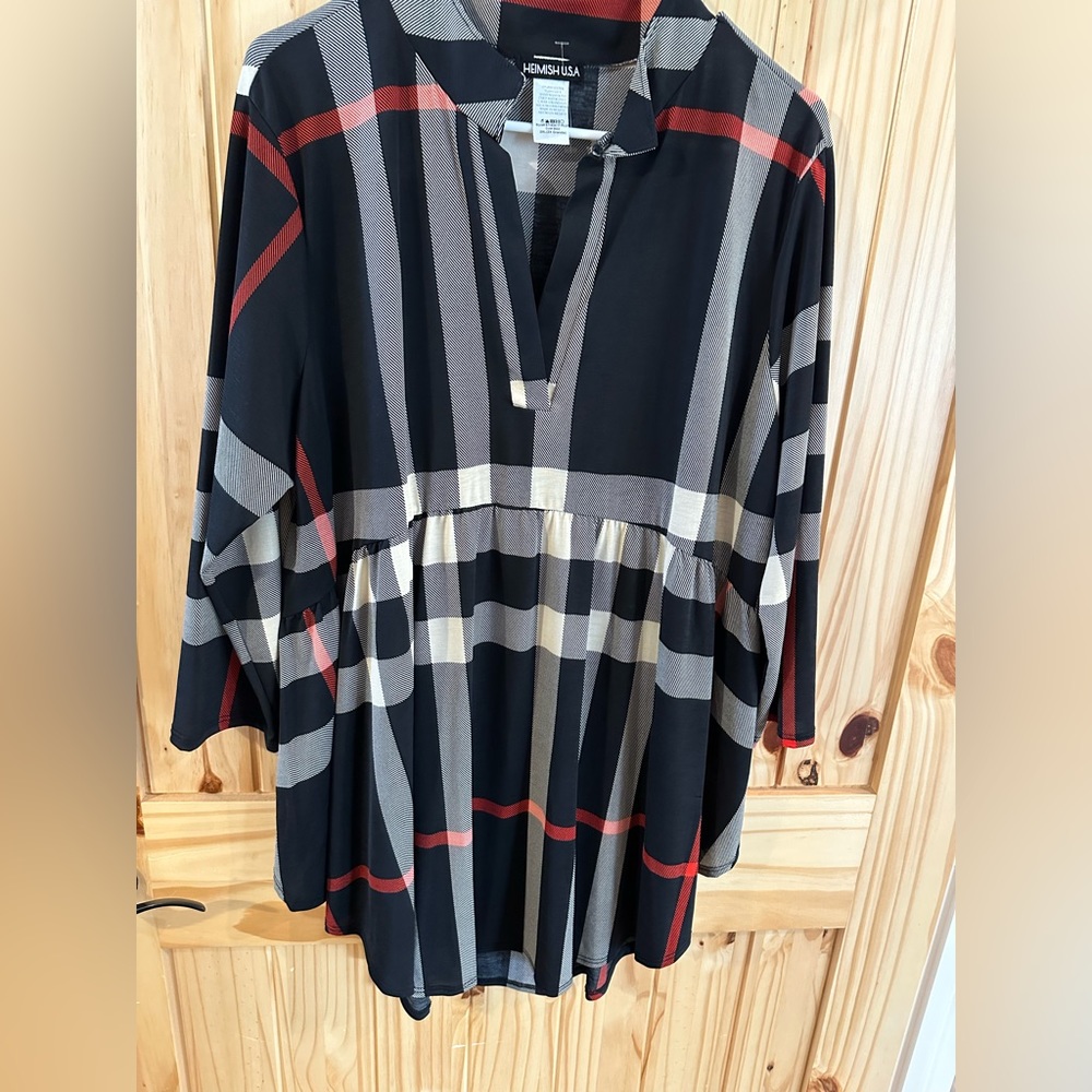 Heimish USA plaid blouse